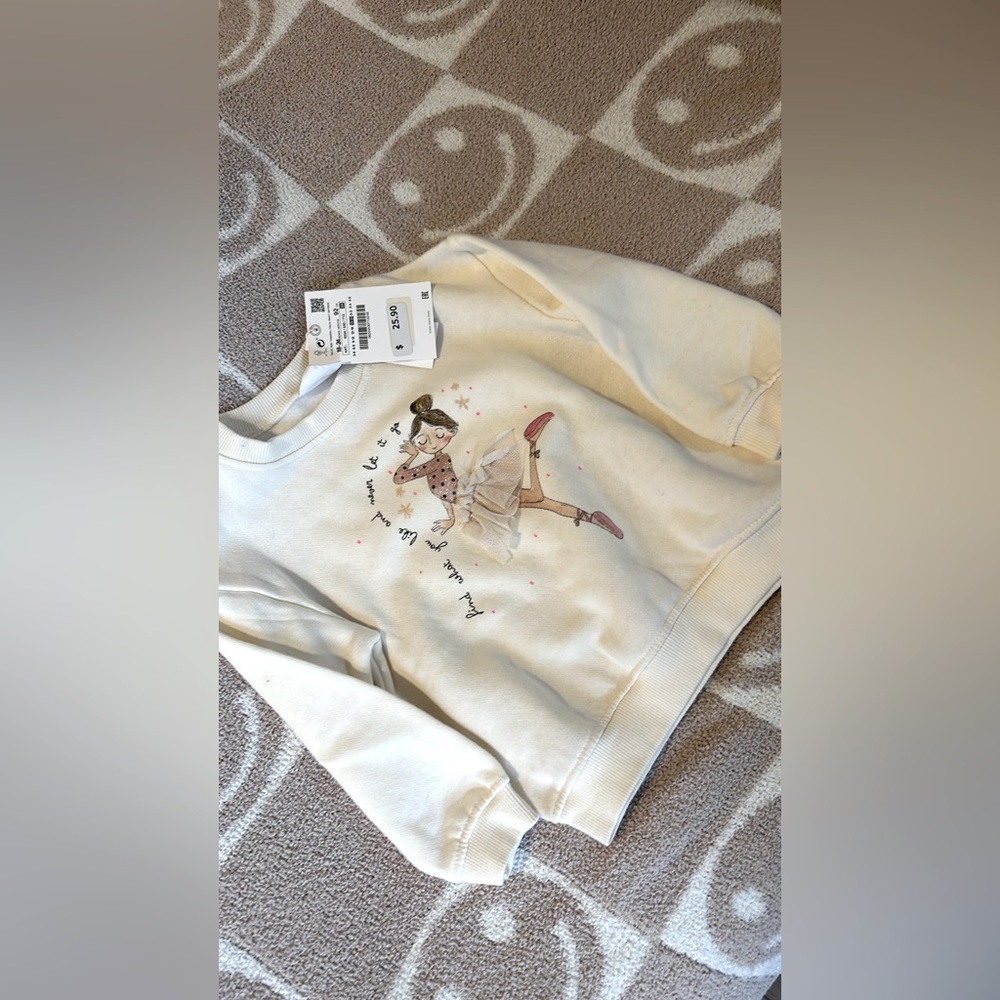 Zara ballerina sweatshirt